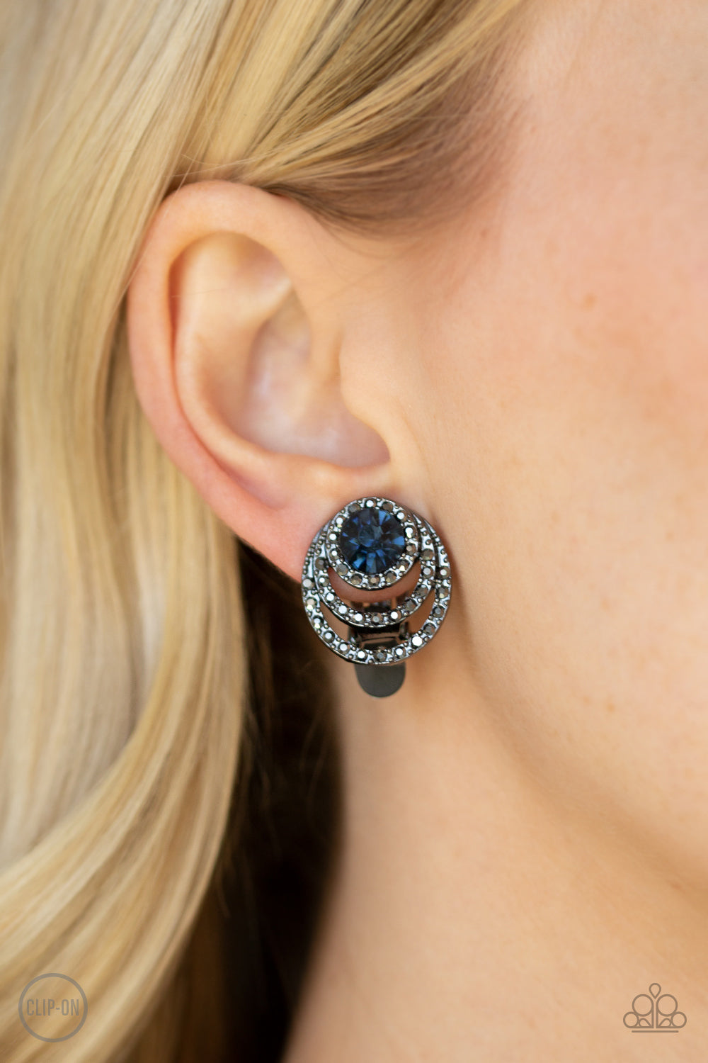 Epic Epicenter - Blue - Paparazzi Earrings