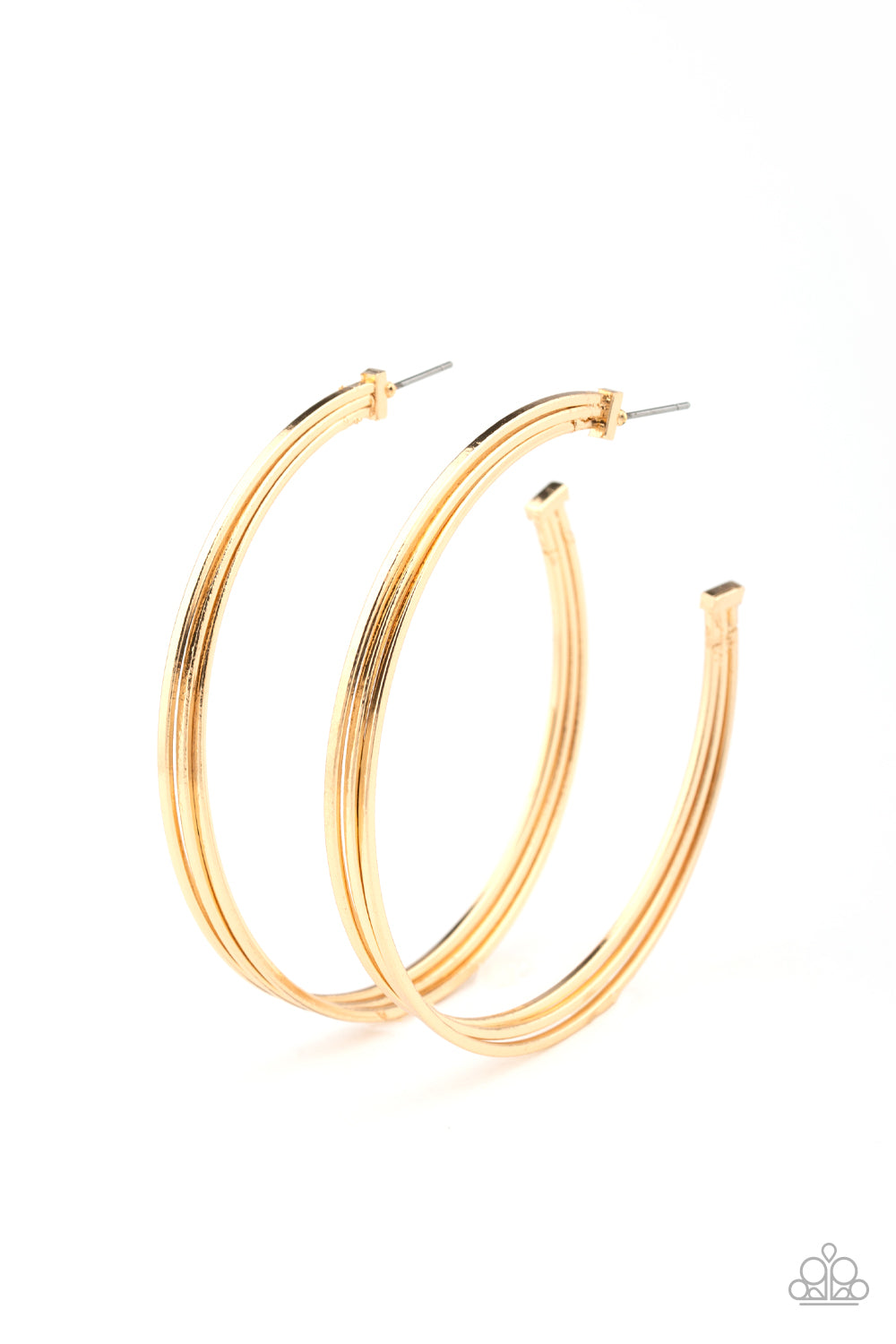 Wheelhouse - Gold - Paparazzi Earrings