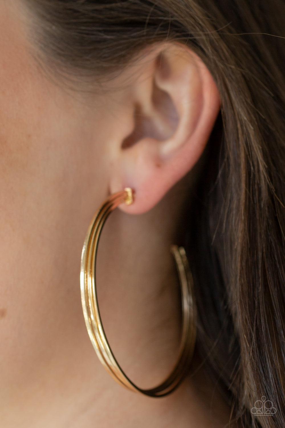 Wheelhouse - Gold - Paparazzi Earrings