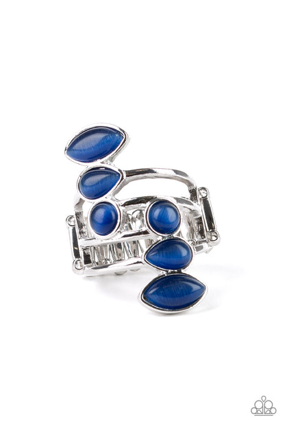 Wraparound Radiance - Blue - Paparazzi Ring