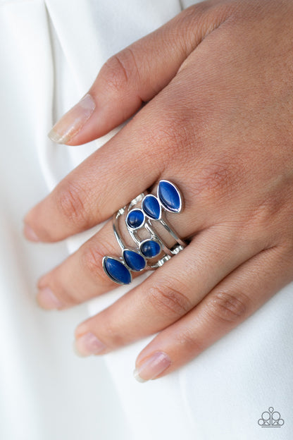 Wraparound Radiance - Blue - Paparazzi Ring