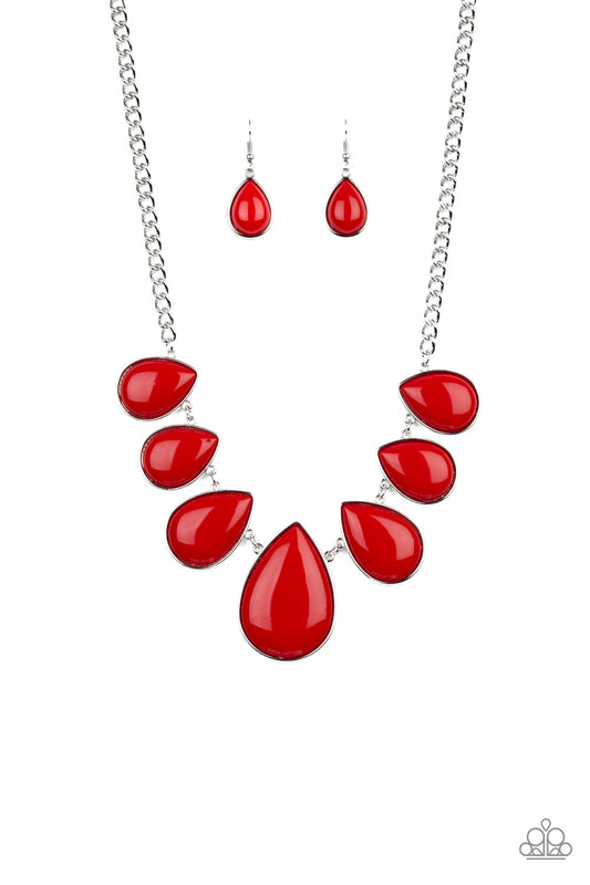 Drop Zone - Red Necklace