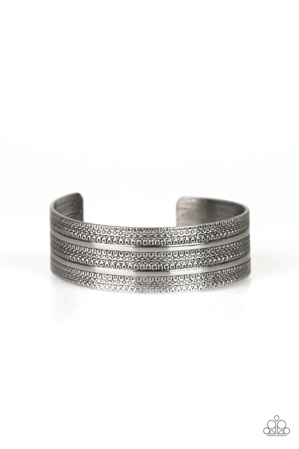 Patterned Plains - Silver - Paparazzi Bracelet