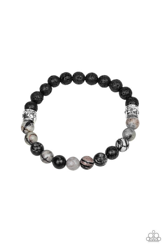 Tuned In - Silver - Paparazzi Bracelet