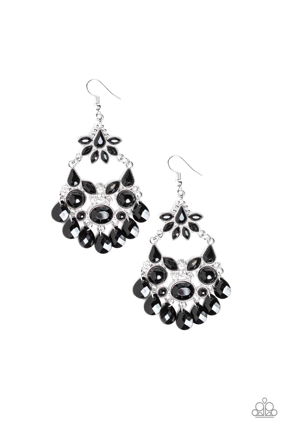 Garden Dream - Black - Paparazzi Earrings