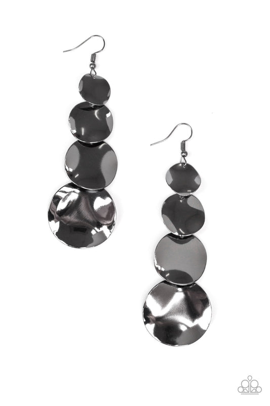 Modern Mecca - Black - Paparazzi Earrings