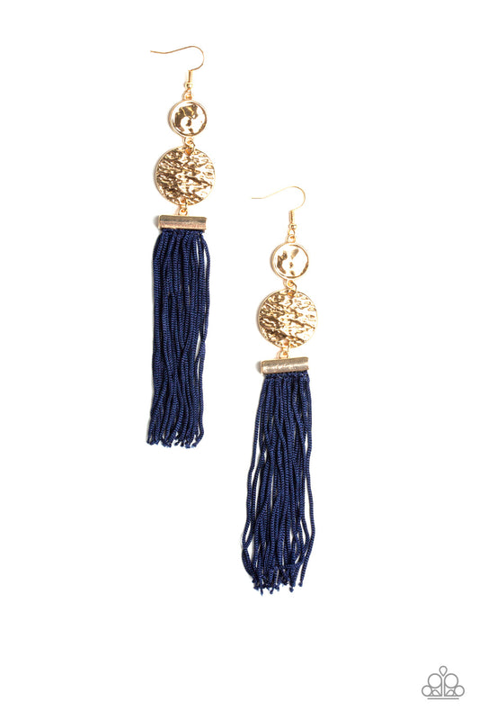 Lotus Gardens - Blue - Paparazzi Earrings