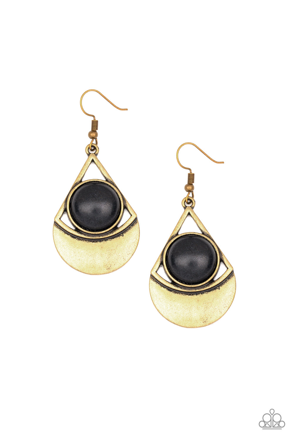 Sonoran Sailing - Brass - Paparazzi Earrings