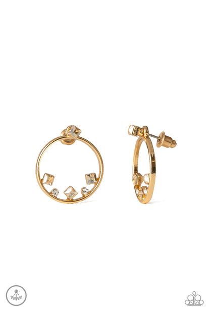 Top-Notch Twinkle - Gold Paparazzi Earrings