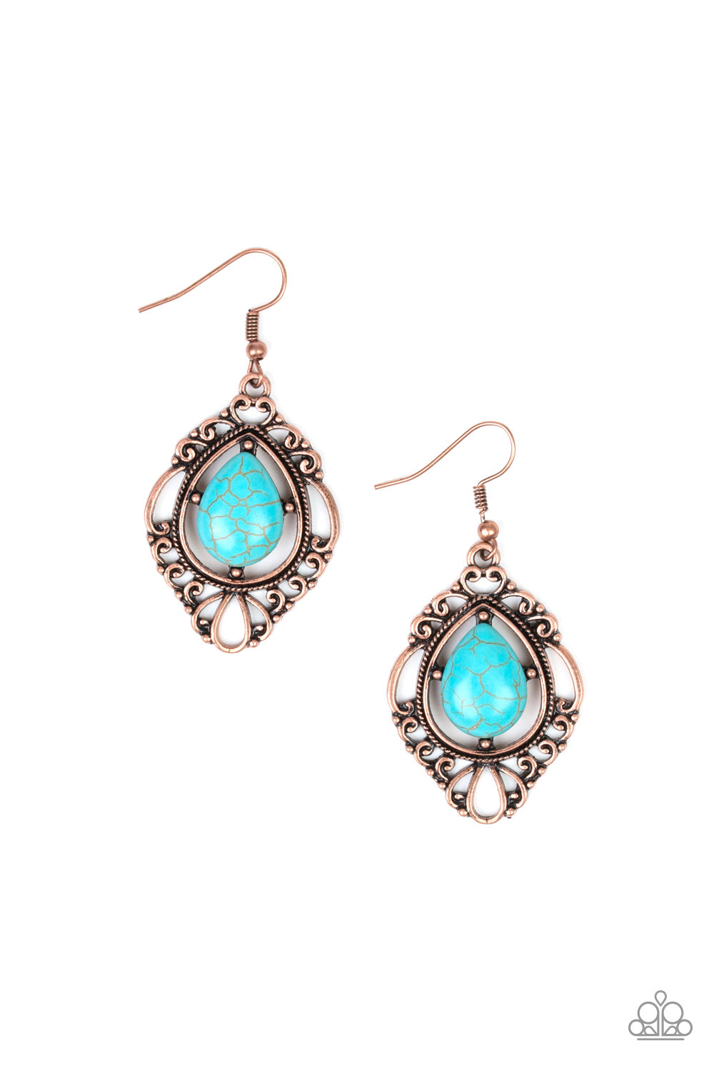 Southern Fairytale - Copper - Paparazzi Earrings