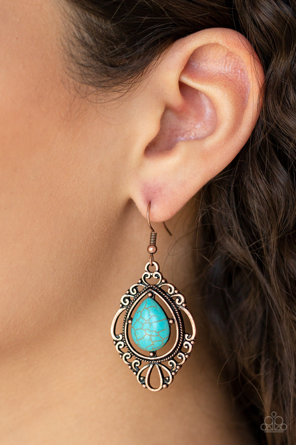 Southern Fairytale - Copper - Paparazzi Earrings