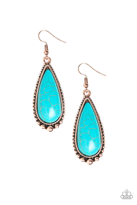 Desert Quench - Copper - Paparazzi Earrings