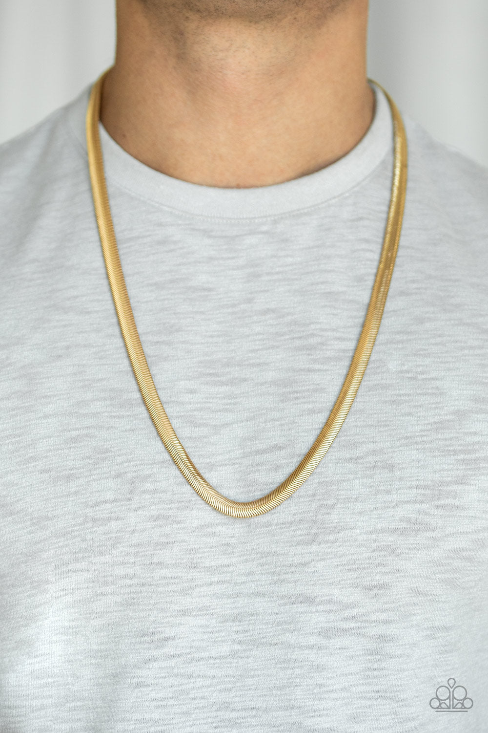 Kingpin - Gold - Paparazzi Necklace