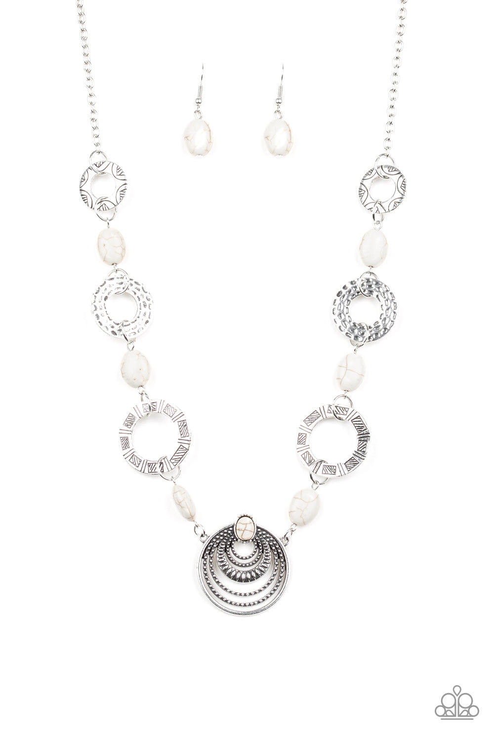 Zen Trend - White - Paparazzi Necklace