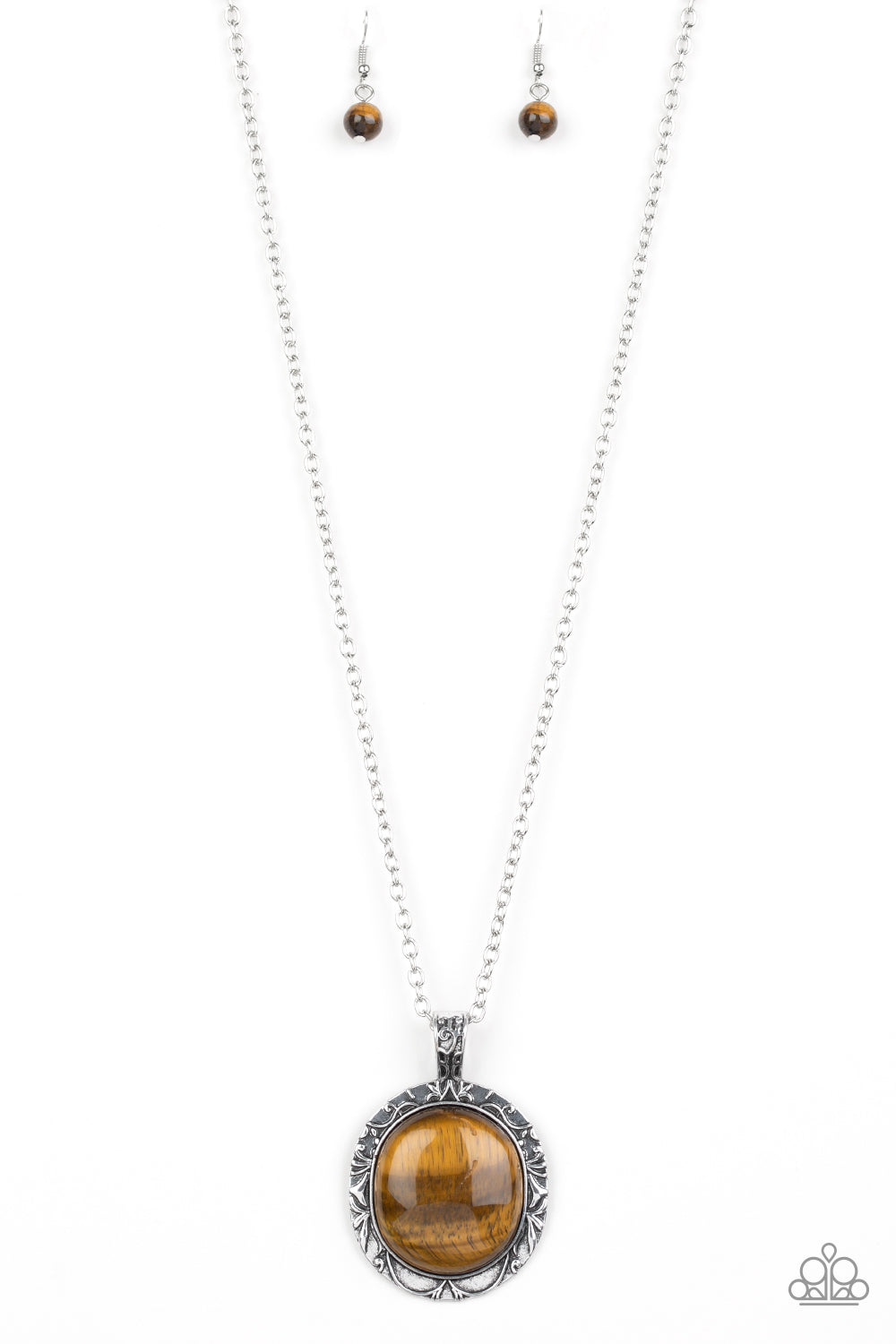 Stone Aura - Brown - Paparazzi Necklace