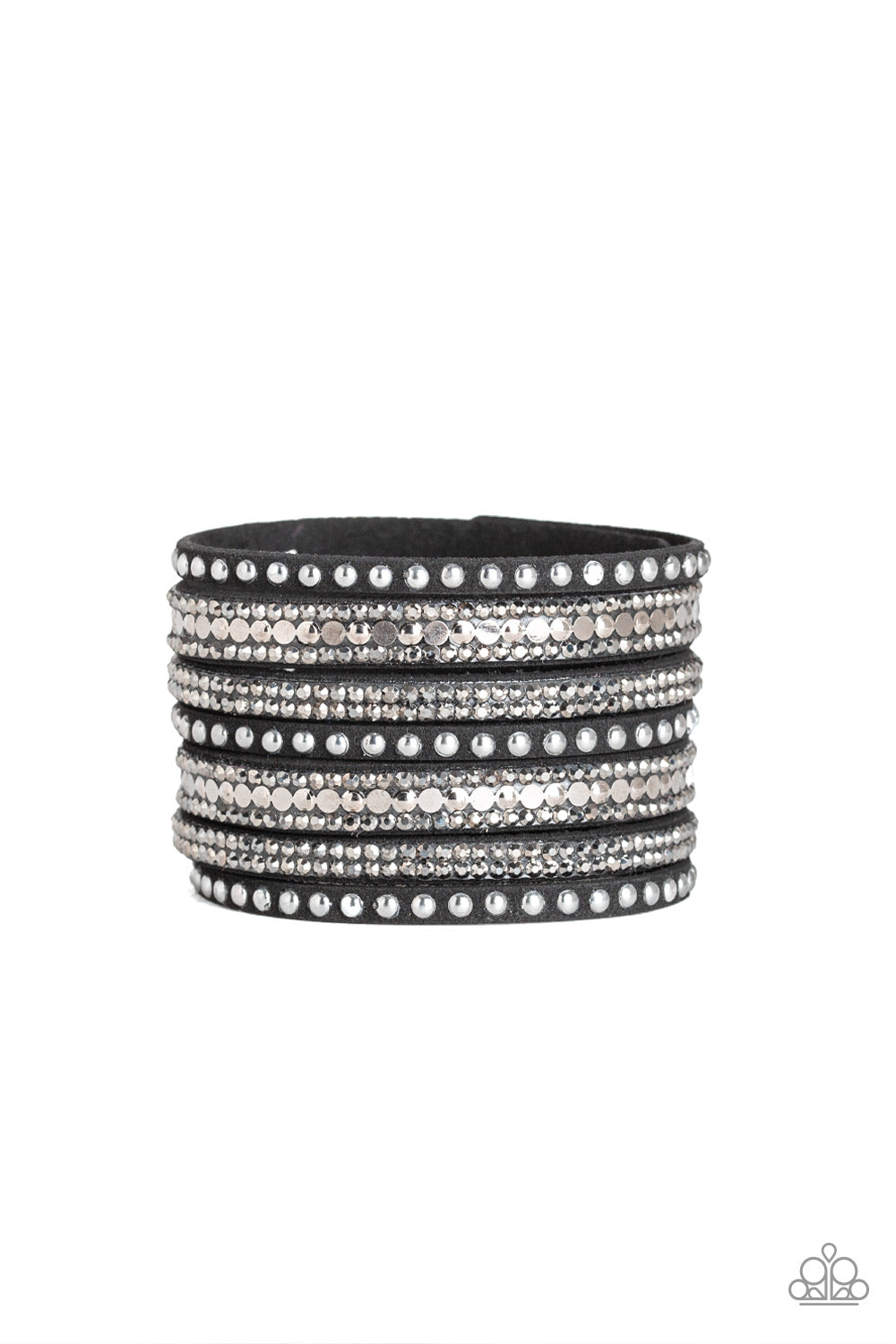 All Hustle and Hairspray - Black - Paparazzi Bracelet