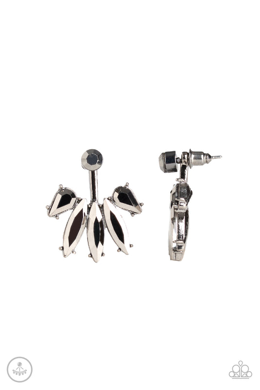 Stunningly Striking - Black - Paparazzi Earrings