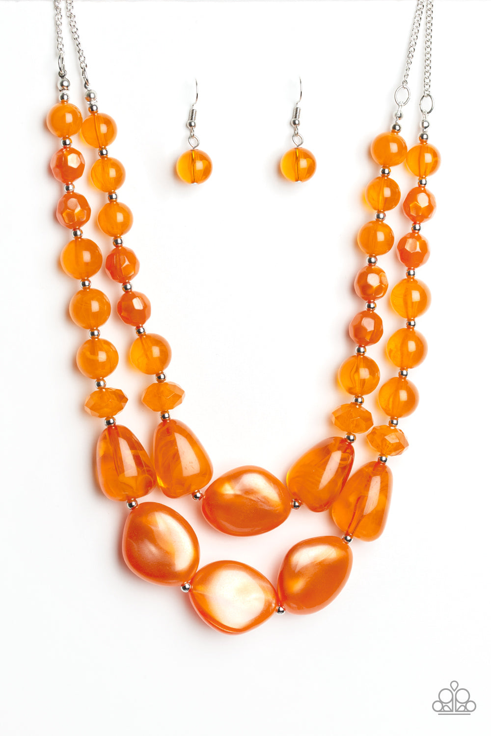 Beach Glam - Orange - Paparazzi Necklace