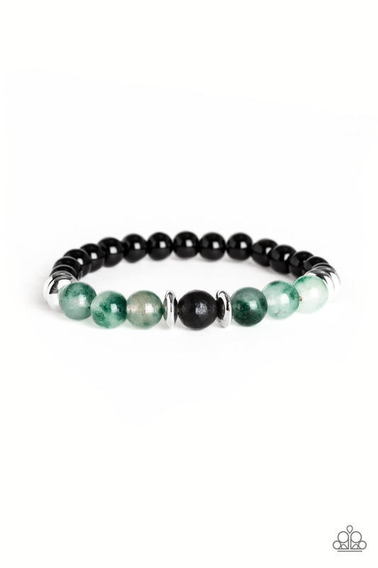 World Peace - Green - Paparazzi Bracelet