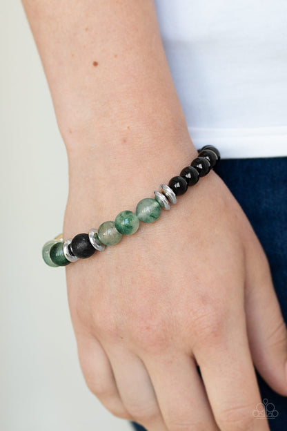 World Peace - Green - Paparazzi Bracelet