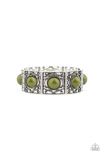 Victorian Dream - Green Stretch Bracelet