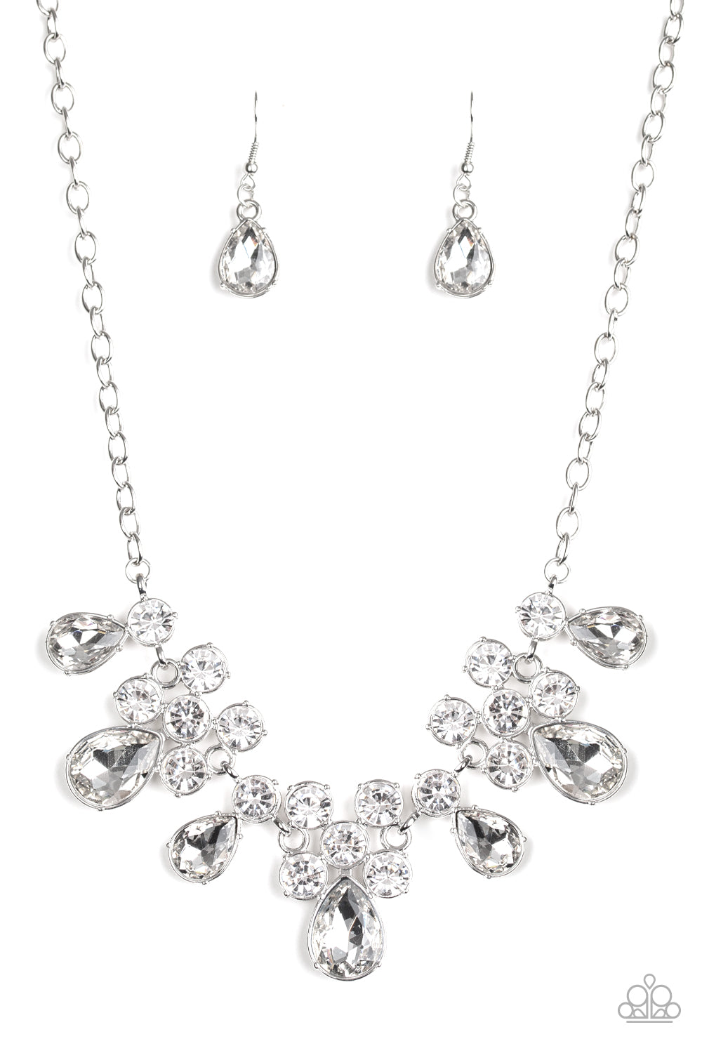 Debutante Drama - White - Paparazzi Necklace