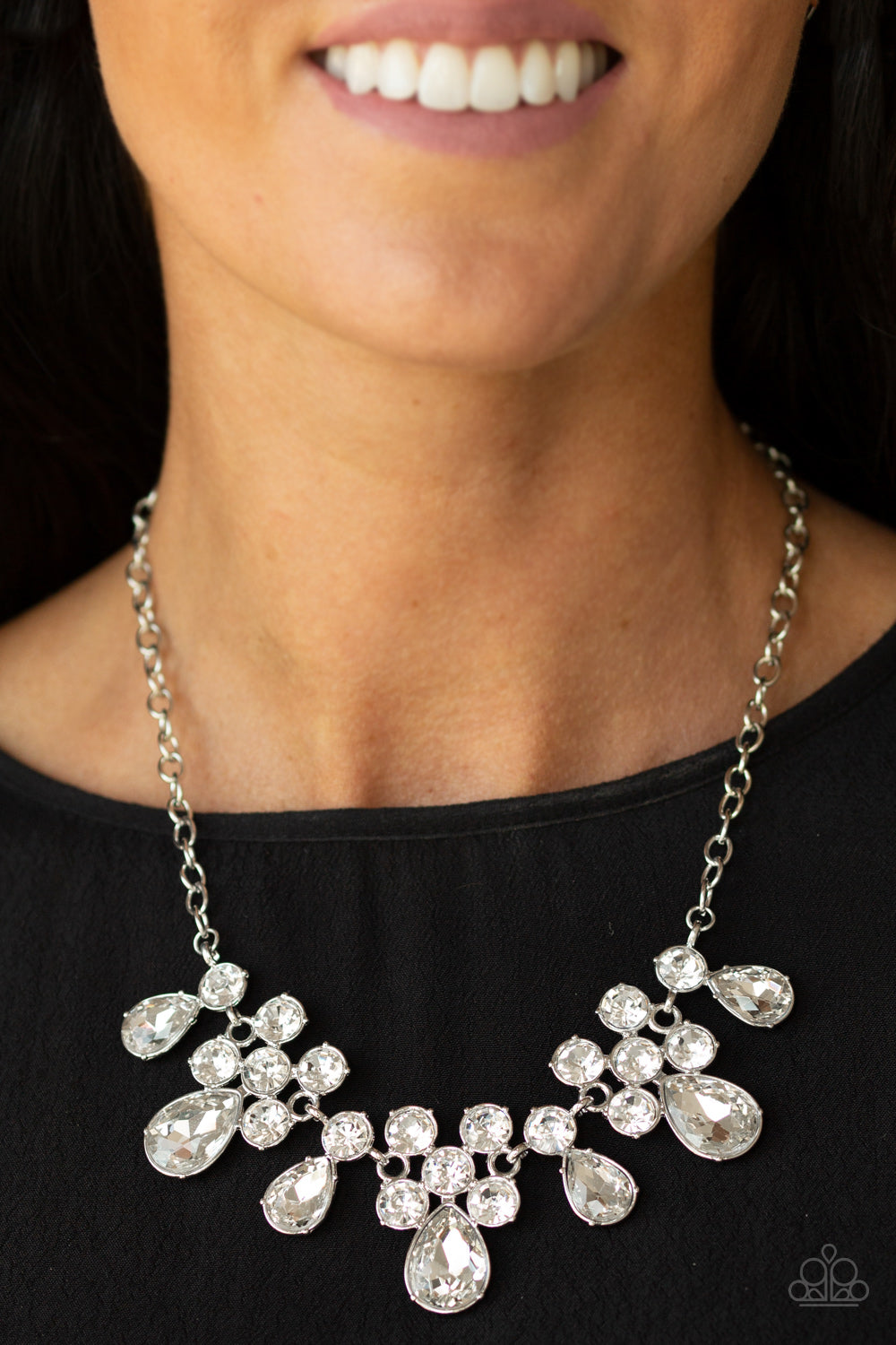 Debutante Drama - White - Paparazzi Necklace