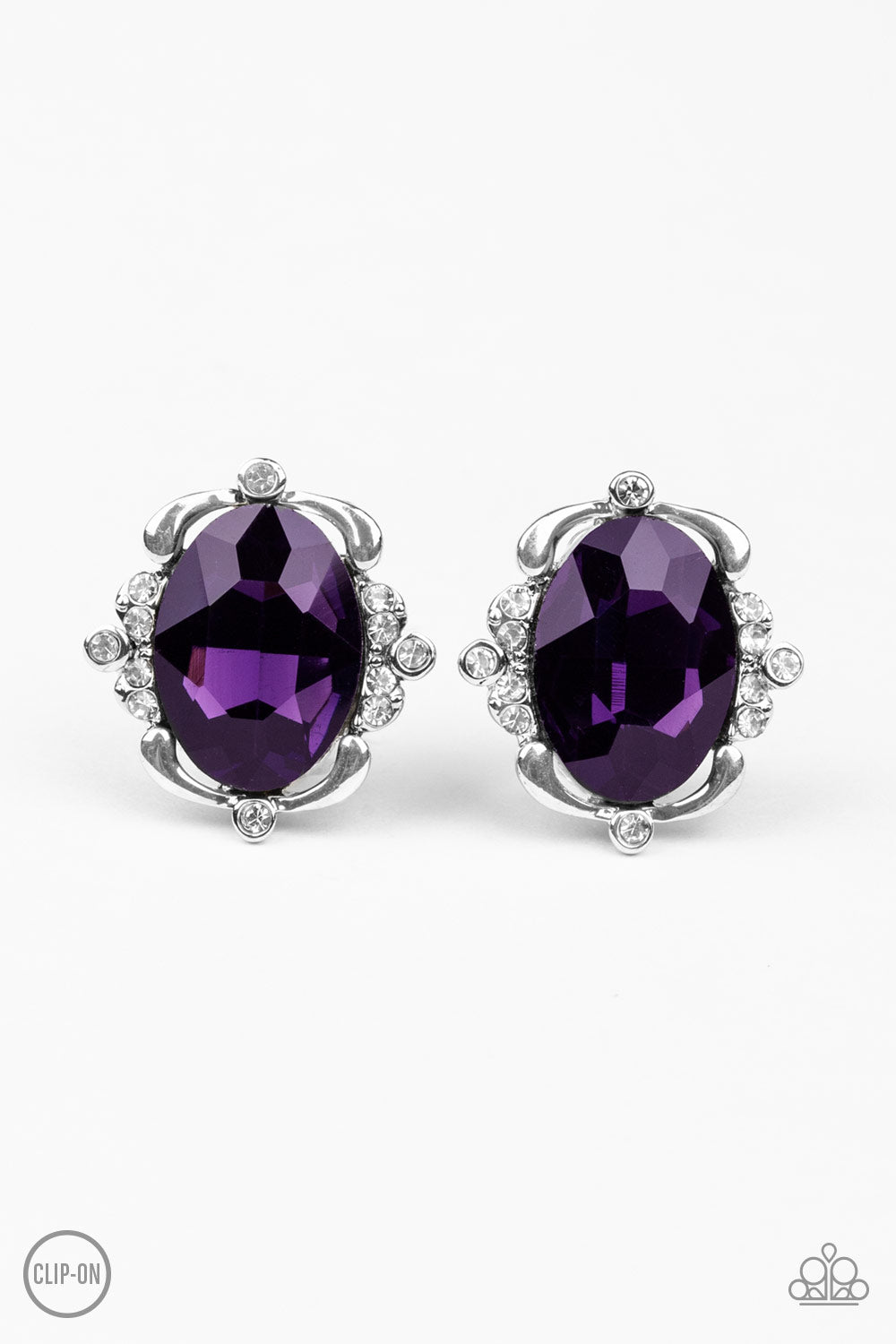 Regally Radiant - Purple - Paparazzi Earrings