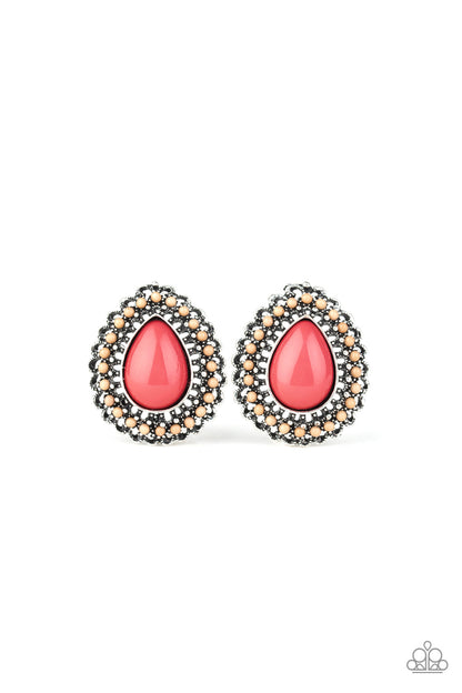 Beaded Blast - Pink - Paparazzi Earrings