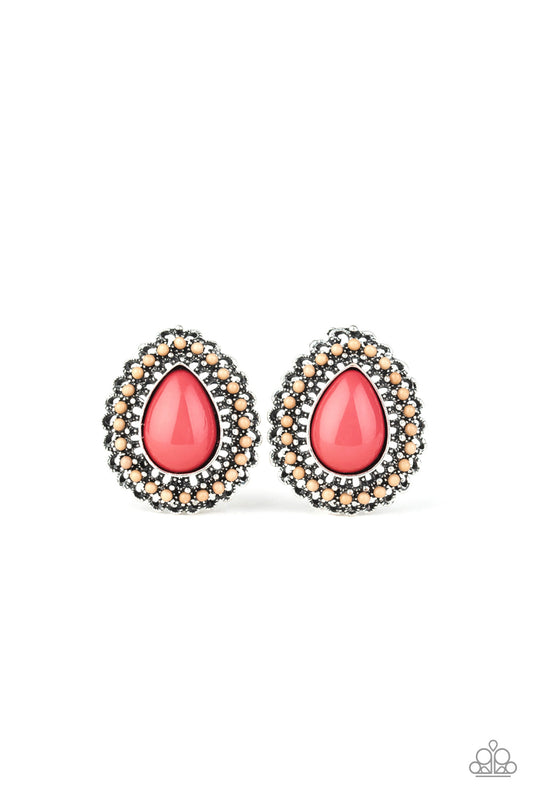 Beaded Blast - Pink - Paparazzi Earrings