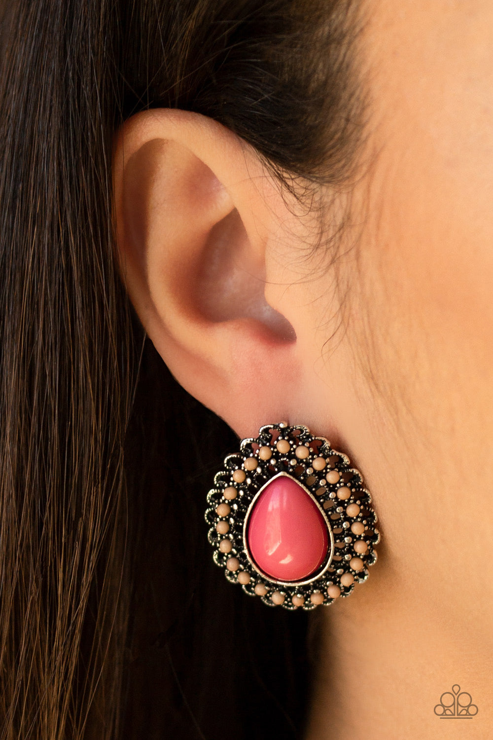 Beaded Blast - Pink - Paparazzi Earrings