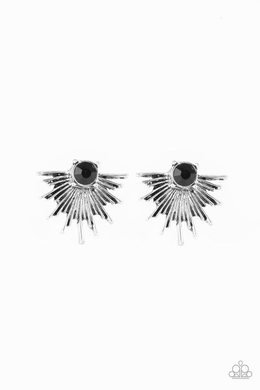 Starry Light - Black - Paparazzi Earrings