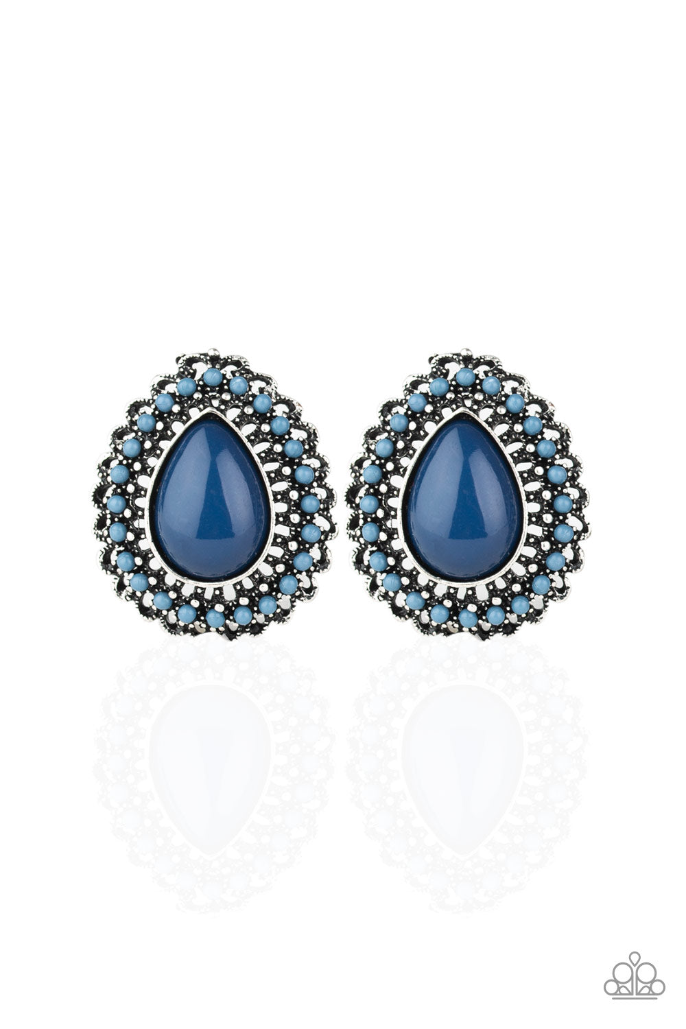 Beaded Blast - Blue - Paparazzi Earrings