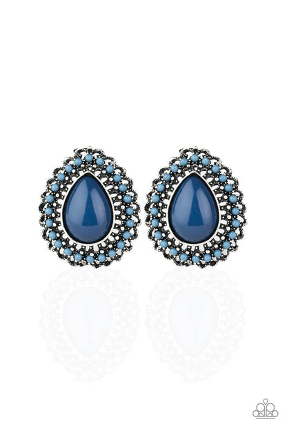 Beaded Blast - Blue - Paparazzi Earrings