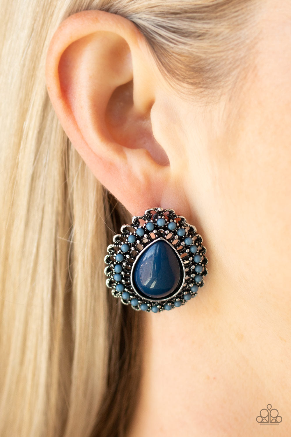 Beaded Blast - Blue - Paparazzi Earrings