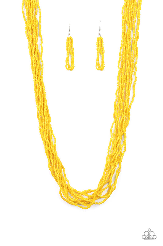 Congo Colada - Yellow - Paparazzi Necklace