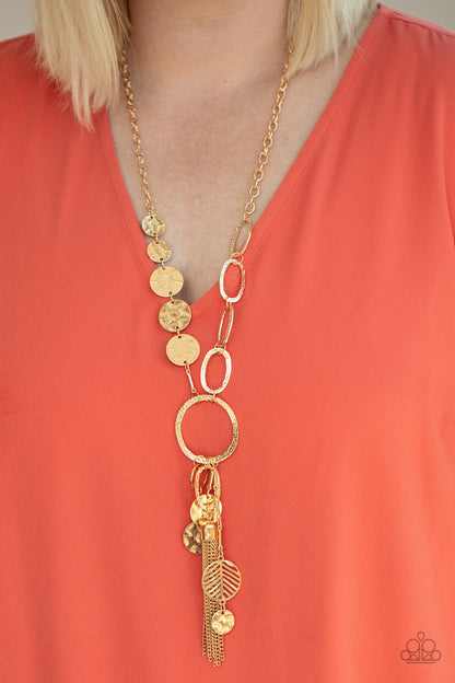 Trinket Trend - Gold - Paparazzi Necklace