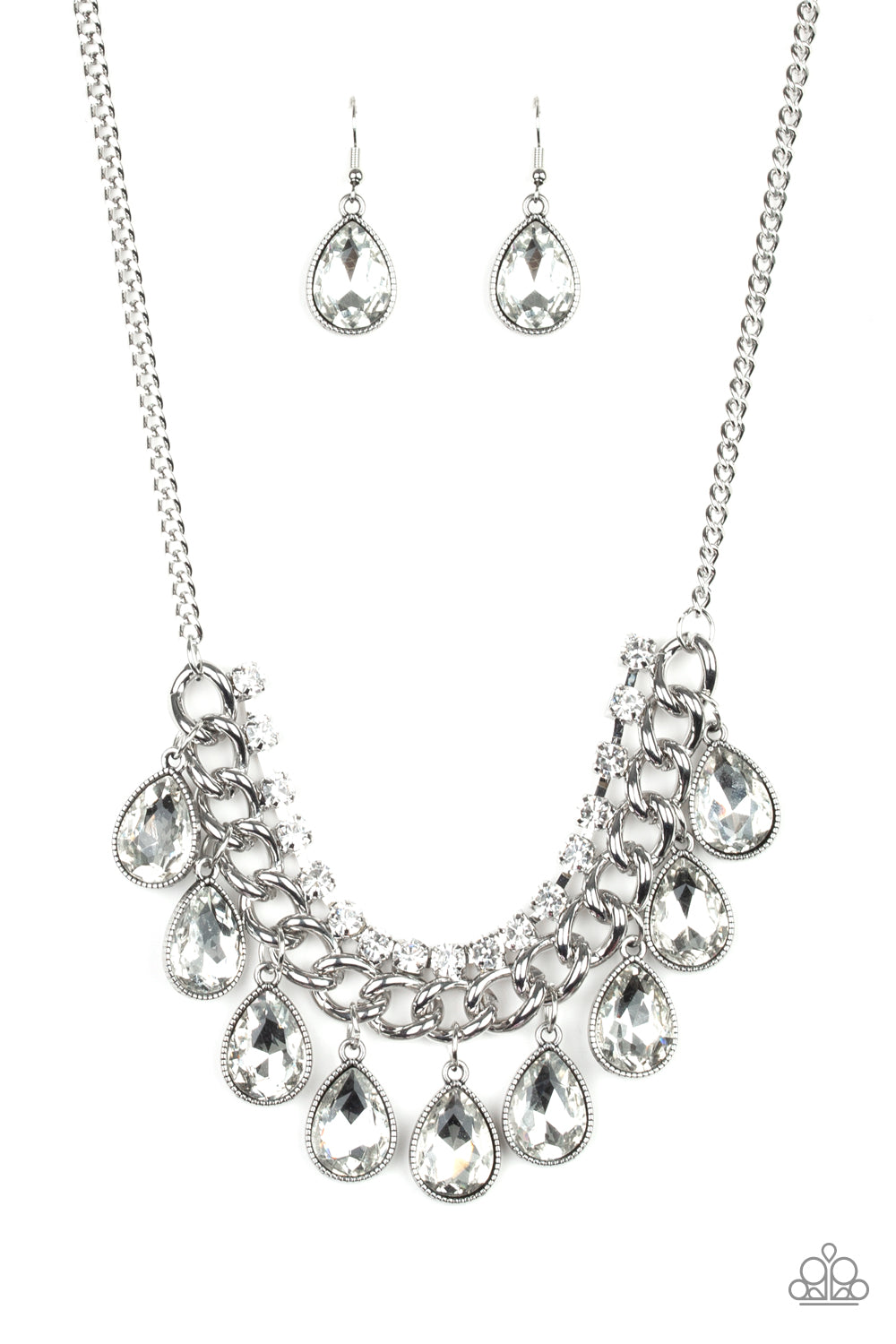 All Toget-Heir Now - White - Paparazzi Necklace