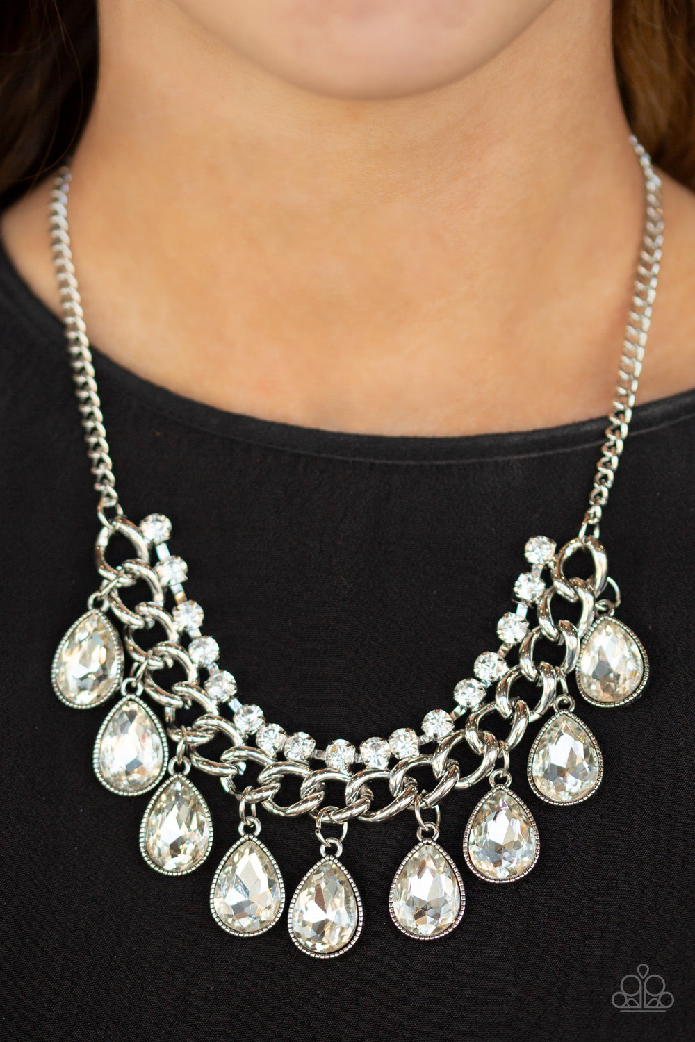 All Toget-Heir Now - White - Paparazzi Necklace