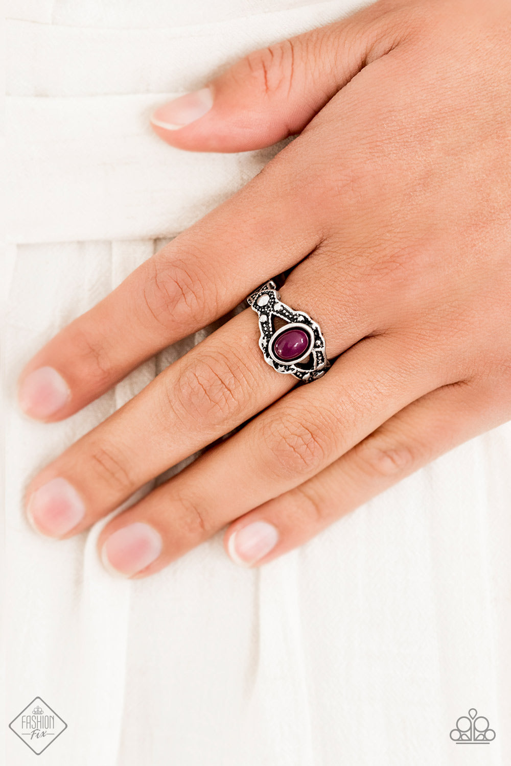 Definitely DOT! - Purple - Paparazzi Ring (Fashion Fix)