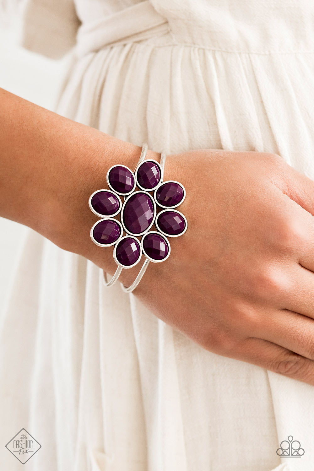 Petal Persuasion - Purple - Paparazzi Bracelet (Fashion Fix)