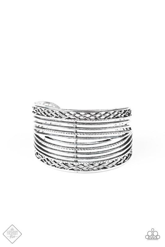 Brace Yourself Silver - Paparazzi Bracelet