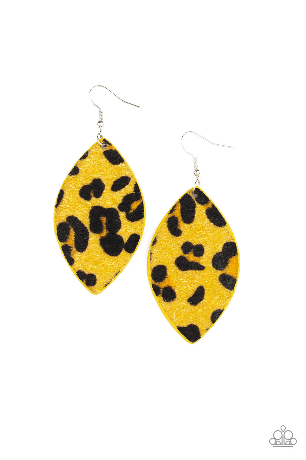 Grr-irl Power! - Yellow Fish Hook Earrings