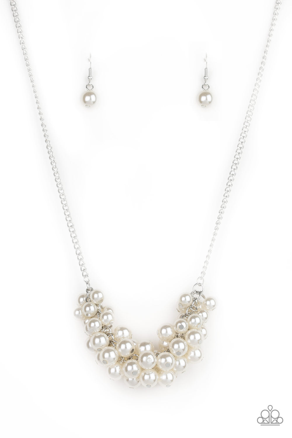 Grandiose Glimmer - White - Paparazzi Necklace