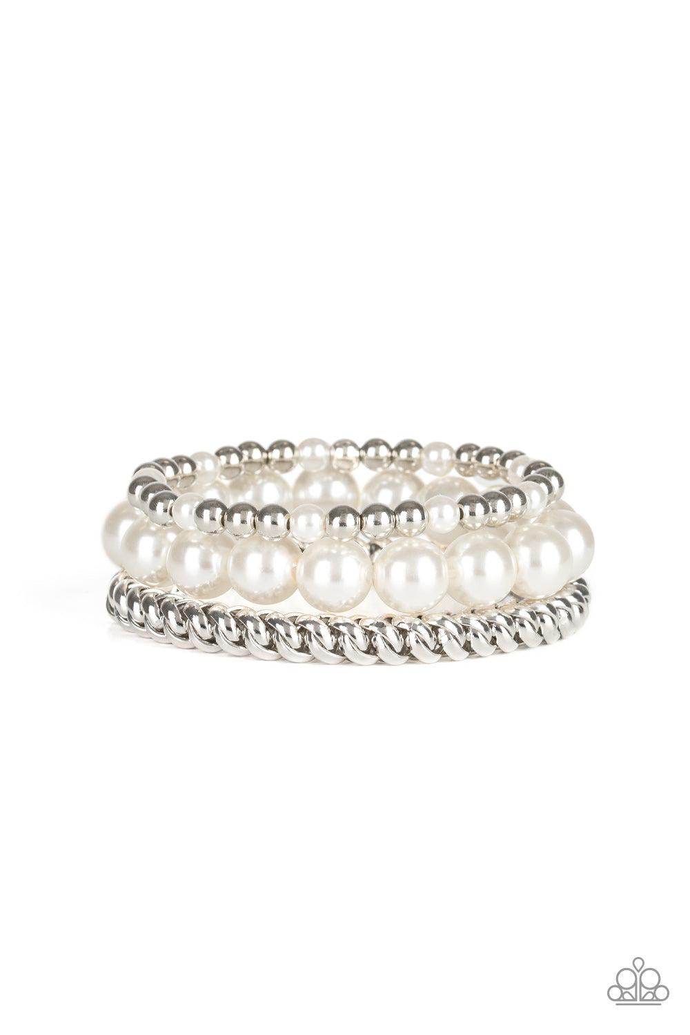 A Pearl-fect Ten - White - Paparazzi Bracelet