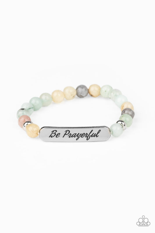 Be Prayerful - Green - Paparazzi Inspirational Bracelet