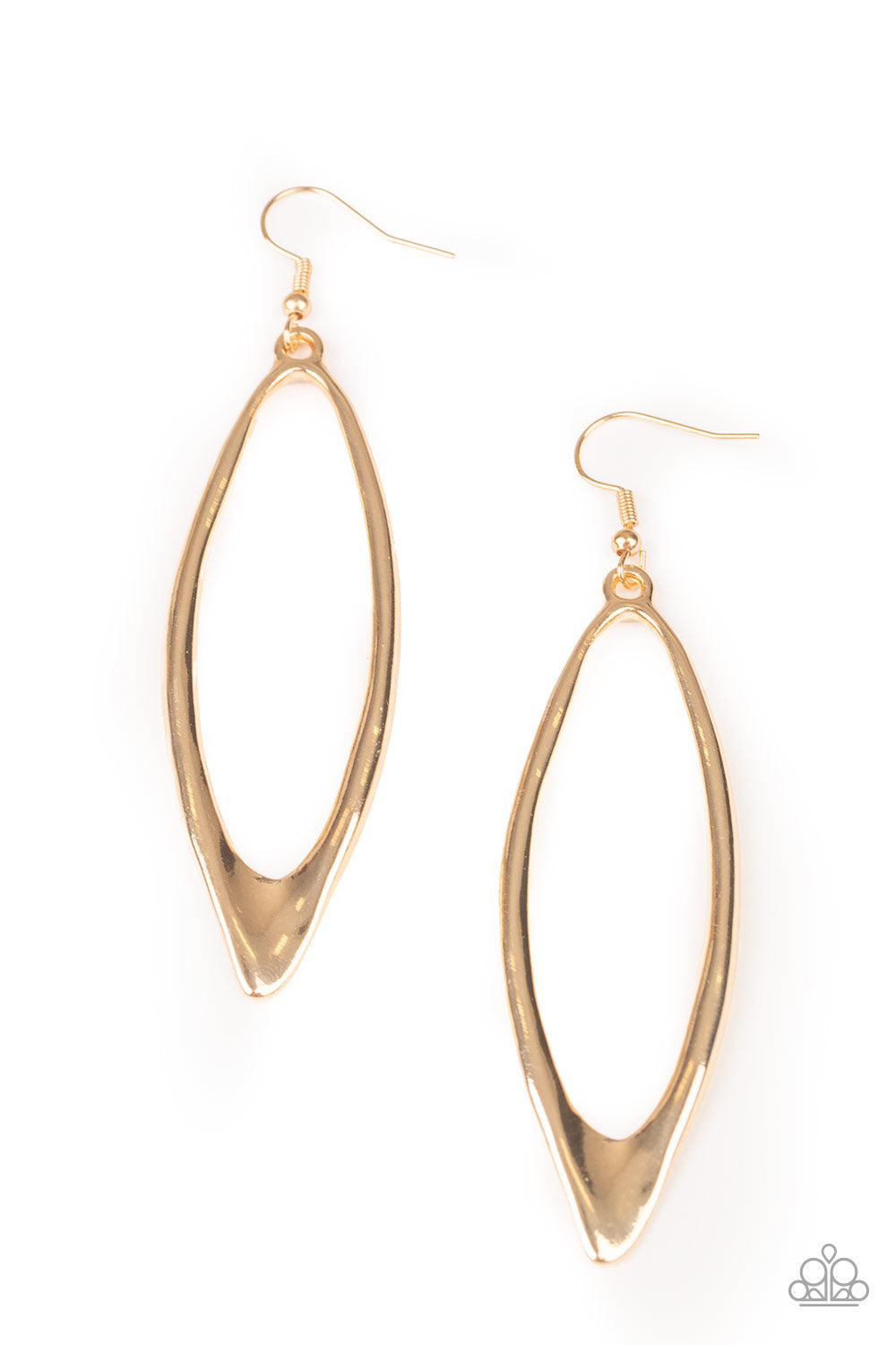 Positively Progressive - Gold - Paparazzi Earrings