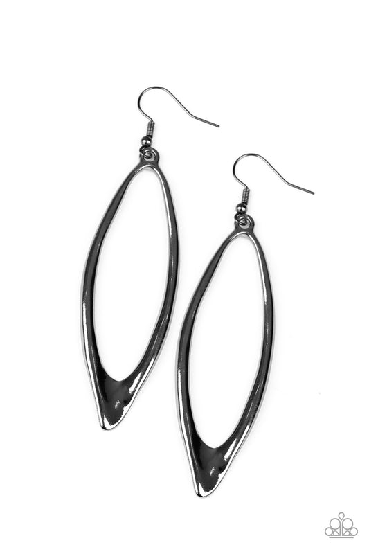 Positively Progressive - Black - Paparazzi Earrings