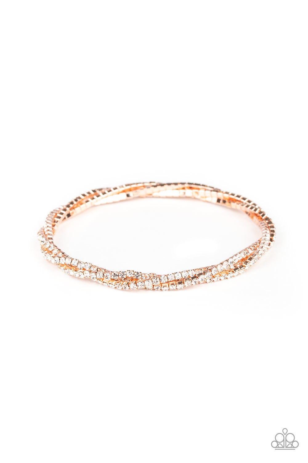 Glitzy Gleam Rose Gold Bracelet