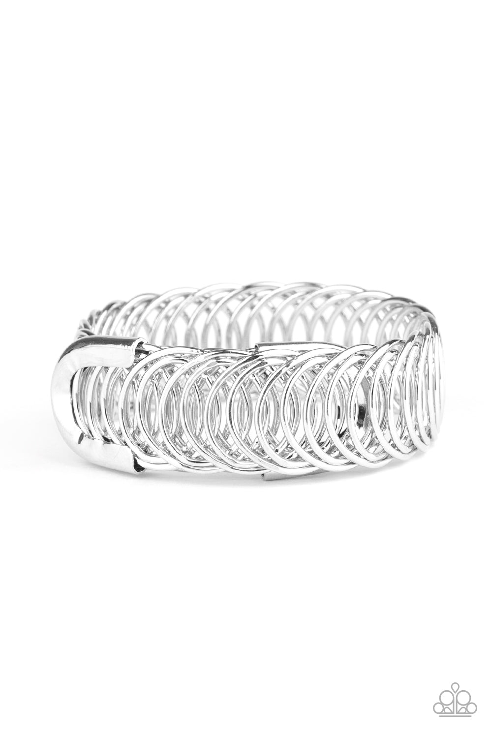 Dizzyingly Demure - Silver Bracelet